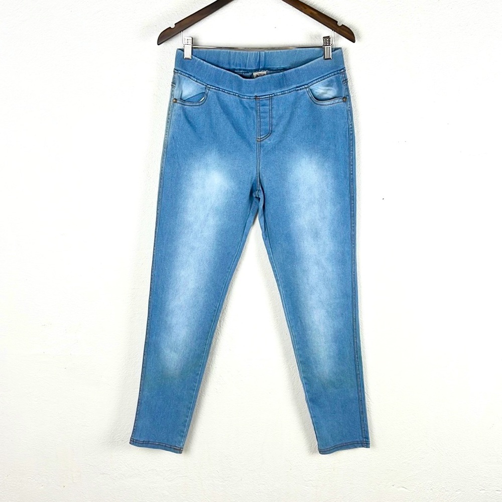 JVINI FASHION | 🦋 Light Blue Faded Stretchy High-Rise Jeggings Jeans